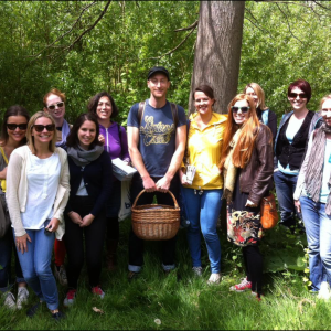 Group of foragers with John Rensten in the New Forest