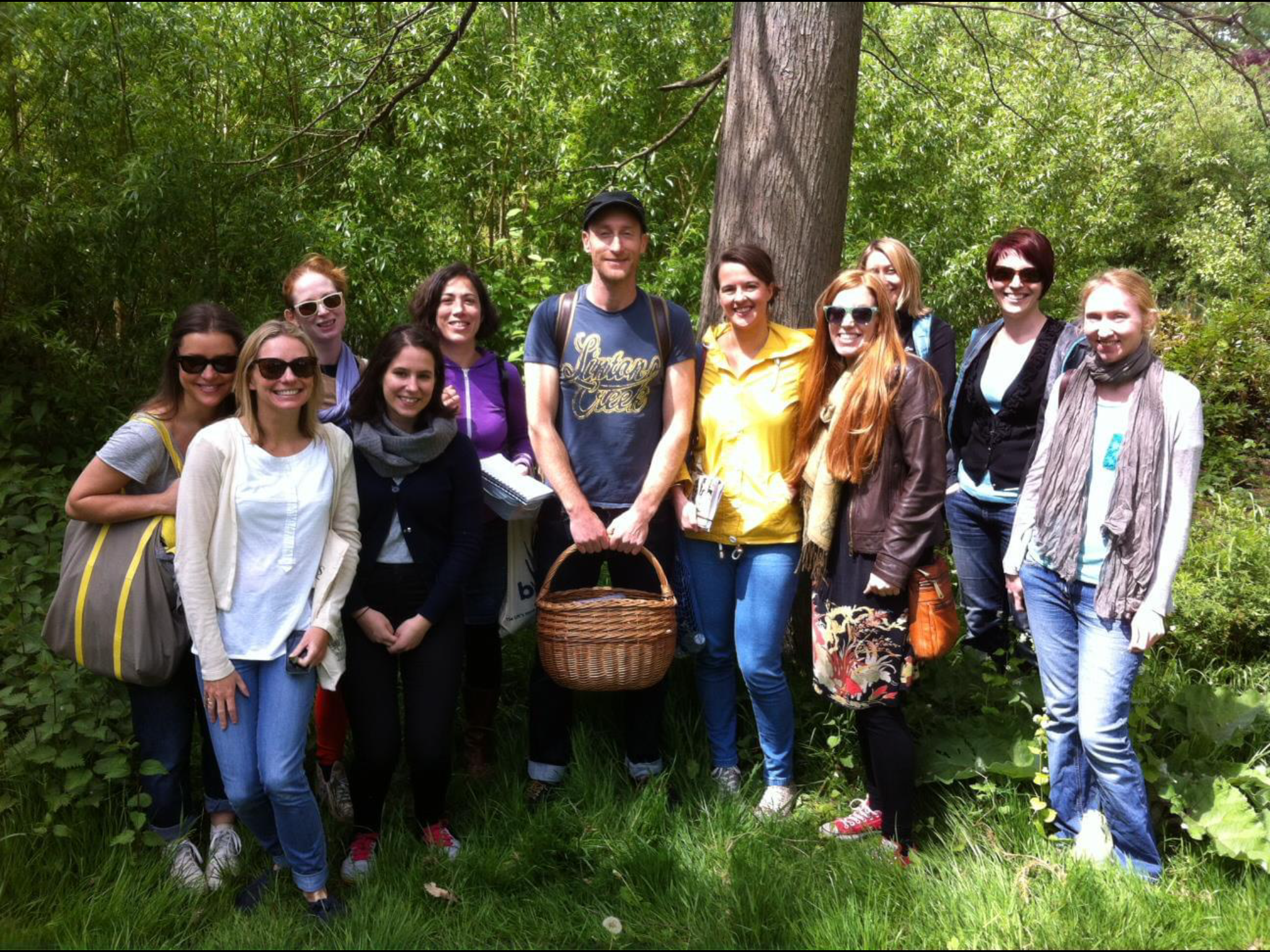 Group of foragers with John Rensten in the New Forest